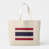Bag with Flag of Thailand Grote Tote Bag (Achterkant)