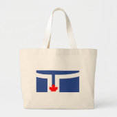 Bag with Flag of Toronto, Canada Grote Tote Bag (Voorkant)