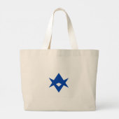 Bag with Flag of Toyota City, Japan Grote Tote Bag (Achterkant)