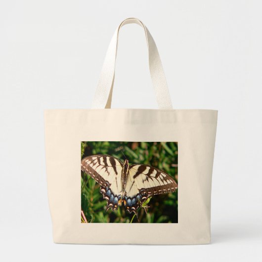 Bag, Zebra-Swallowtail Butterfly Grote Tote Bag (Voorkant)