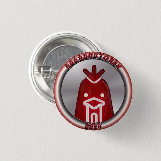 Bagaaaktober 2024 ronde button 3,2 cm (Voorkant /achterkant)