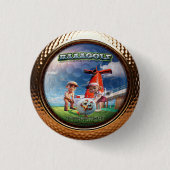 Bagaaalf Tournament-knop Ronde Button 3,2 Cm (Voorkant)