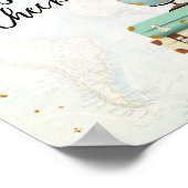 Bagage check in Sign Travel Shower Miss to Mrs. Poster (Hoek)