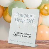 Bagage Drop Off Cadeau & Kaarten Reizen Baby showe Reclamebord Met Voetstuk