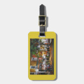 Bagage en label van paars bagagelabel (Voorkant verticaal)