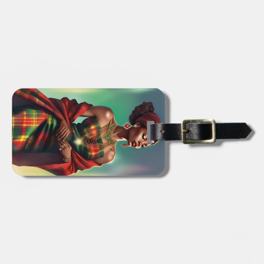 BAGAGE-ETIKET MADRAS BAGAGELABEL (Voorkant horizontaal)