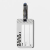 BAGAGE-ETIKET MADRAS BAGAGELABEL (Achterkant verticaal)