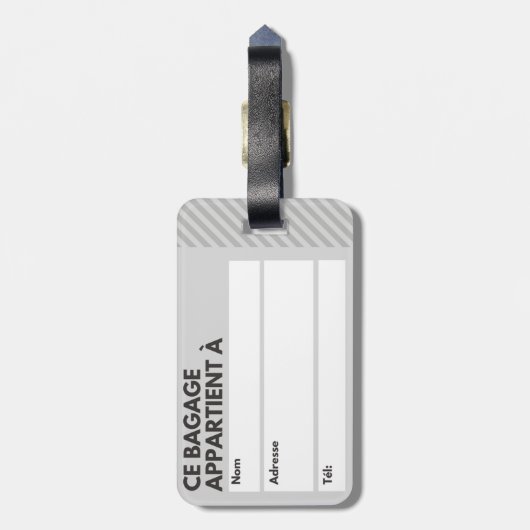 BAGAGE-ETIKET MADRAS BAGAGELABEL (Achterkant verticaal)