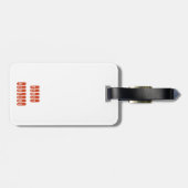 Bagage-etiket voor eerste violen bagagelabel (Achterkant horizontaal)