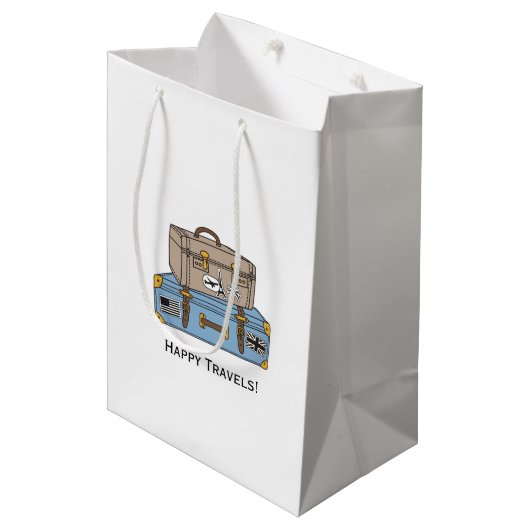 bagage Farewell Gift Bag Medium Cadeauzakje (Voorkant Gekanteld)