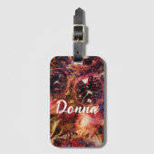 Bagage gepersonaliseerd label met granaatappels bagagelabel (Voorkant (verticaal))