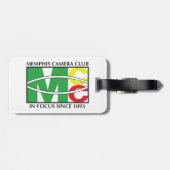 Bagage Klassiek Logo met lederriem Bagagelabel (Achterkant horizontaal)