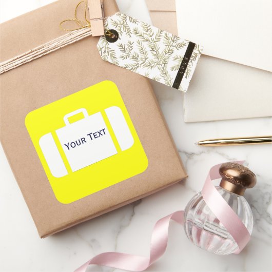 Bagage Koffer Naamlabel sticker
 Vierkante Sticker (Geschenken)