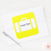 Bagage Koffer Naamlabel sticker
 Vierkante Sticker (Envelop)