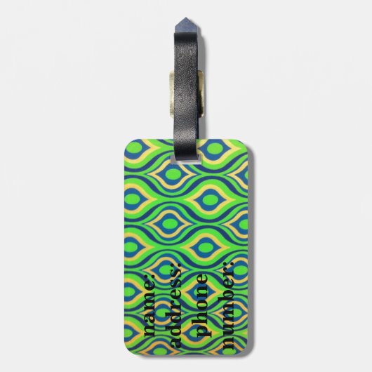 Bagage label (Achterkant verticaal)