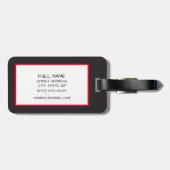 Bagage label (Achterkant horizontaal)