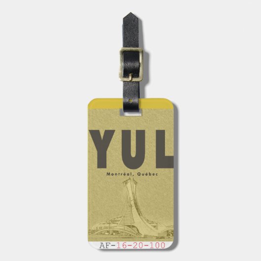 Bagage label (Voorkant verticaal)