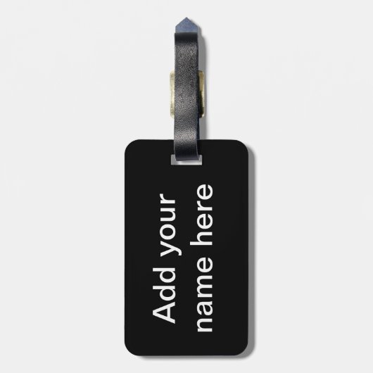 Bagage label (Achterkant verticaal)