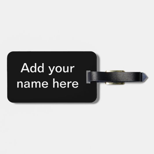 Bagage label (Achterkant horizontaal)