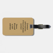 Bagage label - Baksteenpatroon (Achterkant horizontaal)