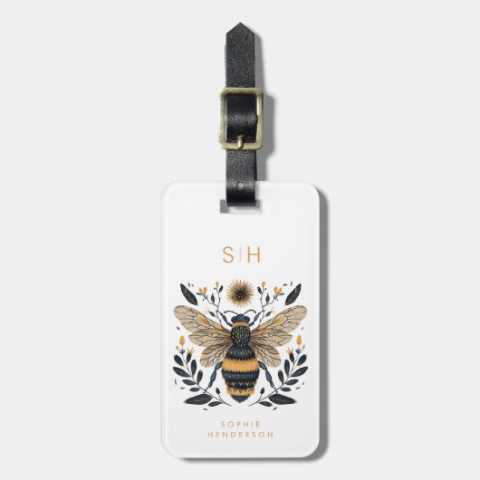 Bagage label Bij (Voorkant verticaal)
