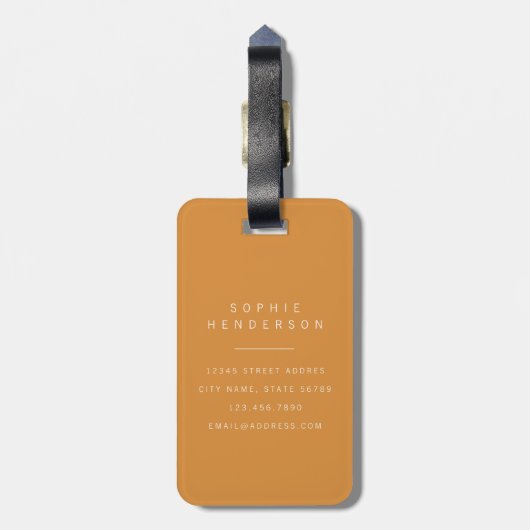 Bagage label bij (Achterkant verticaal)