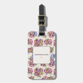 Bagage label  Bloemen | Avontuur wacht (Voorkant verticaal)