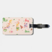 Bagage label | Cute Dinosaur World (Achterkant horizontaal)