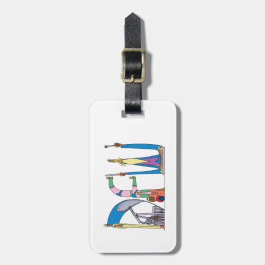 Bagage label | DALLAS/FORT WORTH, TX (DFW) (Voorkant verticaal)