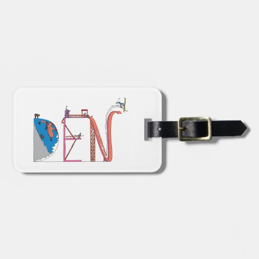 Bagage label | DENVER, CO (DEN) (Voorkant horizontaal)