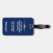 Bagage label | Grappig gebruik | Blauw (Achterkant horizontaal)