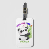 Bagage Label – Knuffel Me Als Een Panda 🐼 (Voorkant (verticaal))