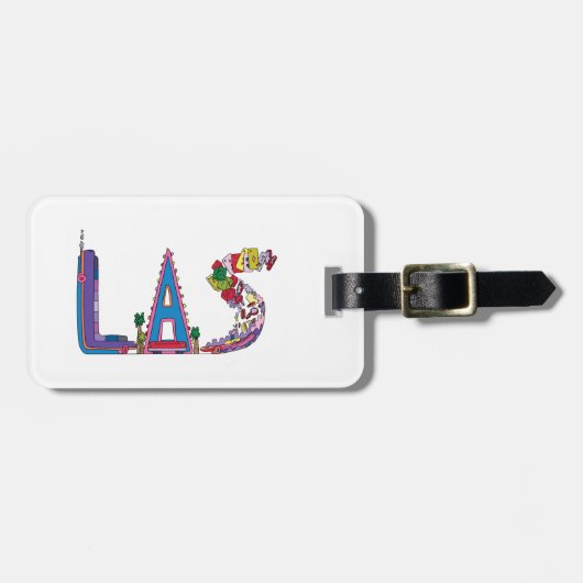 Bagage label | LAS VEGAS, NV (LAS) (Voorkant horizontaal)