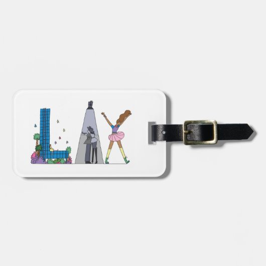 Bagage label | LOS ANGELES, CA (LAX) (Voorkant horizontaal)