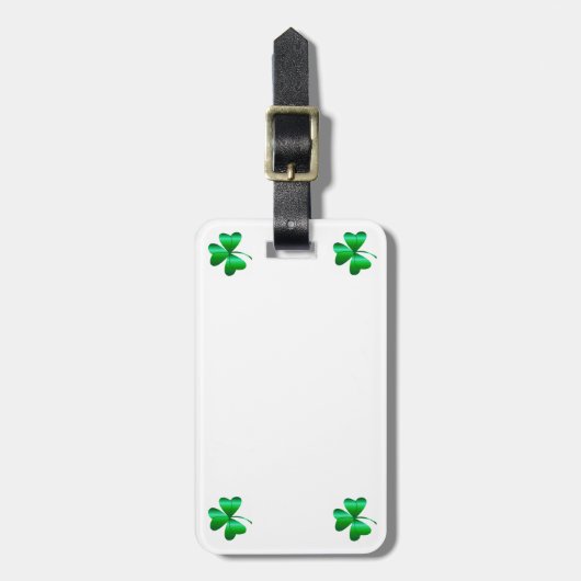 Bagage-Label met Shamrock Design Bagagelabel (Voorkant verticaal)