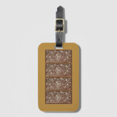 Bagage label met uniek goud ontwerp (Voorkant (verticaal))