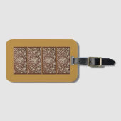 Bagage label met uniek goud ontwerp (Voorkant (horizontaal))