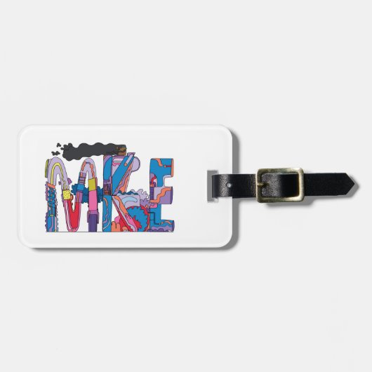 Bagage label | MILWAUKEE, WI (MKE) (Voorkant horizontaal)