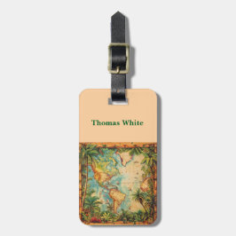 Bagage Label-Personeel Vintage Atlas Bagage Label