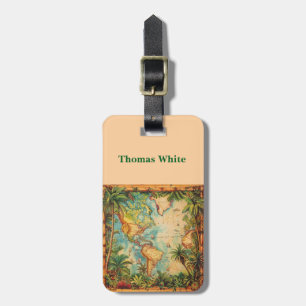 Bagage Label-Personeel Vintage Atlas Bagage Label