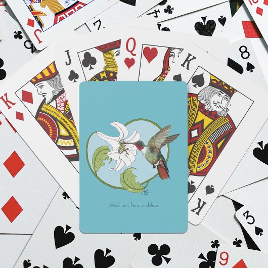 Bagage label pokerkaarten