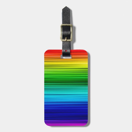Bagage label/Regenboog Bagagelabel (Voorkant verticaal)