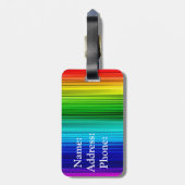 Bagage label/Regenboog Bagagelabel (Achterkant verticaal)