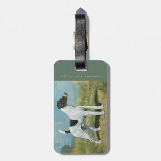 Bagage-label Smooth Fox Terrier Bagagelabel (Achterkant verticaal)