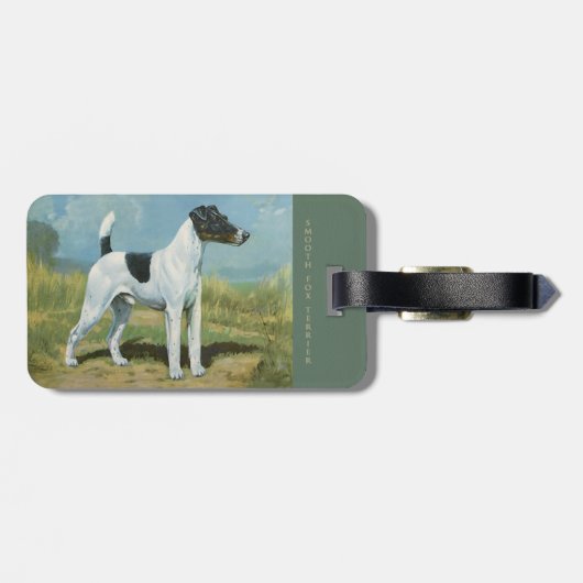 Bagage-label Smooth Fox Terrier Bagagelabel (Achterkant horizontaal)