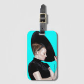 Bagage label. Tiffany Cherry Pie. Bagagelabel (Voorkant (verticaal))