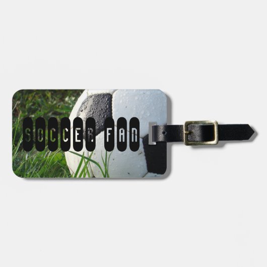 Bagage label Voetbalfan  (Voorkant horizontaal)