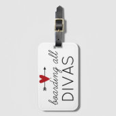 Bagage label voor alle diva's (Voorkant (verticaal))