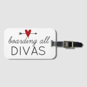 Bagage label voor alle diva's (Voorkant (horizontaal))