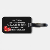 Bagage labels met boksontwerp (Achterkant horizontaal)